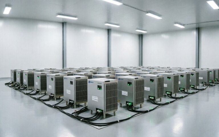 a-wide-angle-photo-of-a-modern-factory-testing-bay